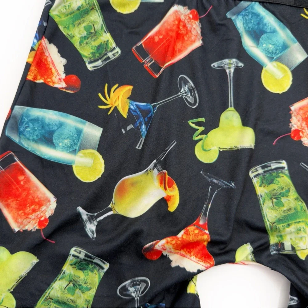 Cocktails Mixed Drinks Crazy Boxer Briefs Mens Size Medium Underwear Margarita